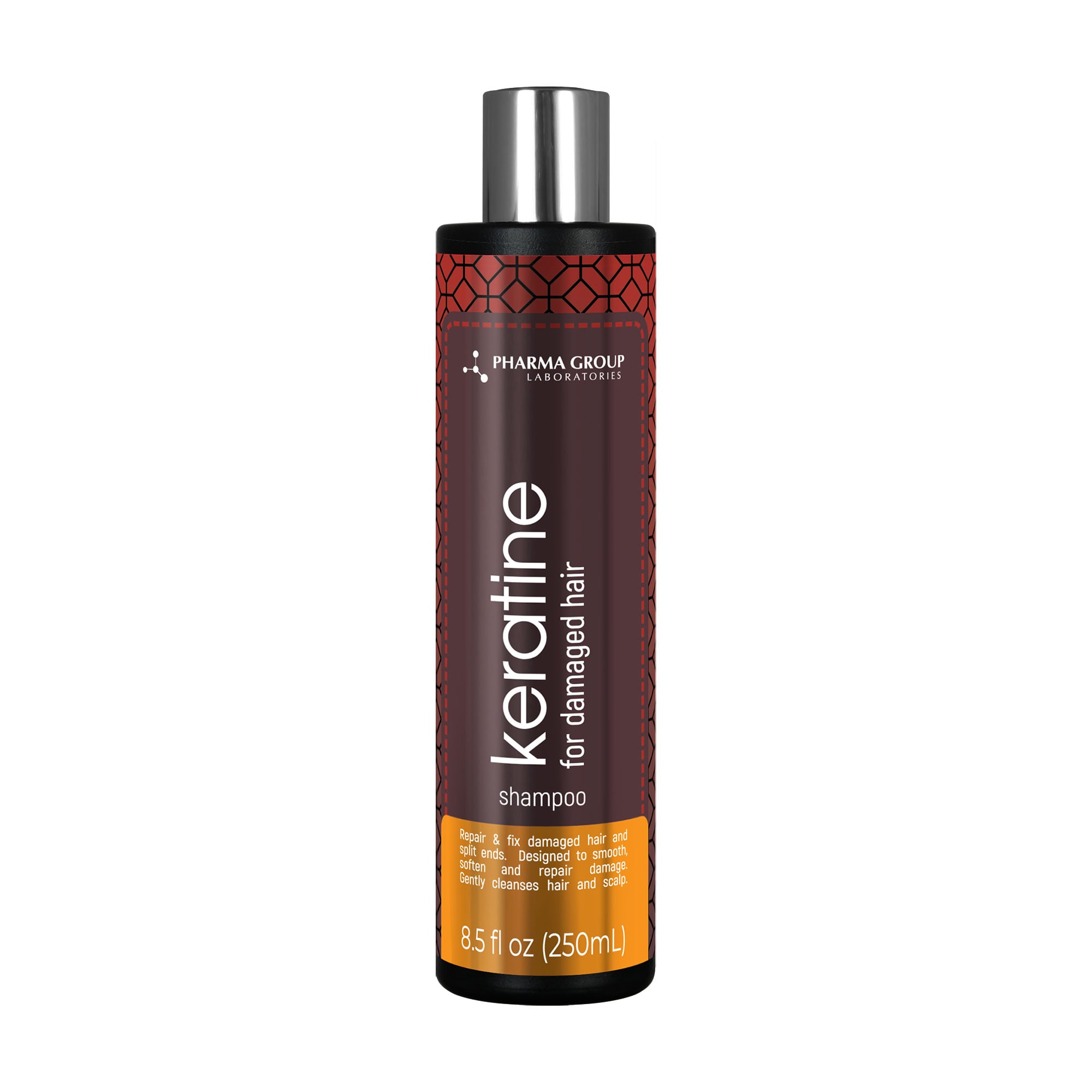 Шампунь PHARMA GROUP Laboratories Keratine Shampoo для пошкодженого волосся, 250 мл